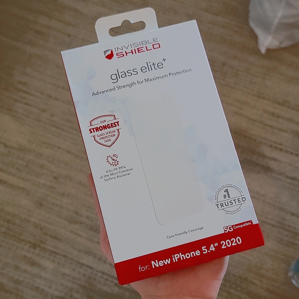 InvisibleShield Glass Elite＋ * antimicrobial * screen protector * iPhone * NWT